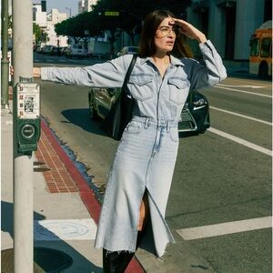 Pistola Amira Denim longsleeve dress